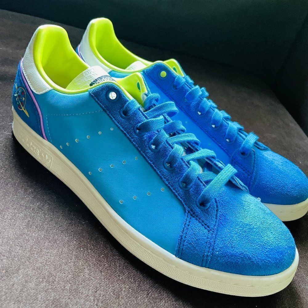Rare Sample Tags Adidas Toy Story Blue Green Mens 9 US 42 2/3 EUR